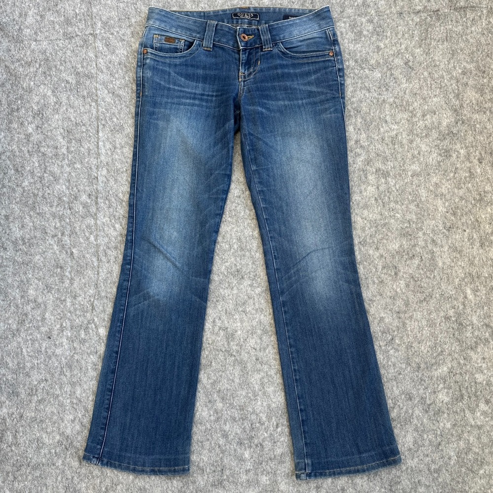 Low Rise GUESS Daredevil Boot Jeans Made in USA Women Size 24 Y2K Vintage Style